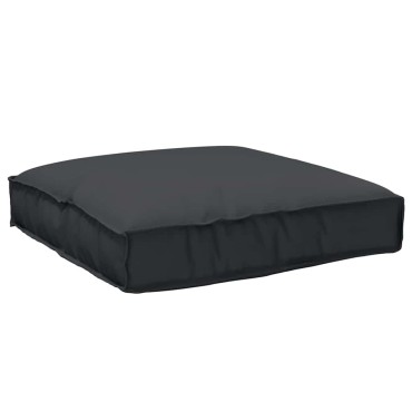 vidaXL Μαξιλάρι Μαύρο 80x80x12cm Ύφασμα Όξφορντ