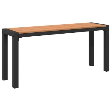 vidaXL Παγκάκι κήπου Καφέ 100x28x45cm Ατσάλι 1 τεμ.