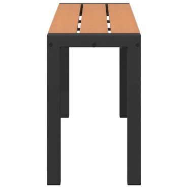 vidaXL Παγκάκι κήπου Καφέ 100x28x45cm Ατσάλι 1 τεμ.