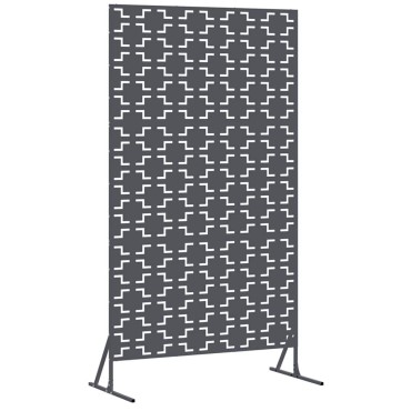 vidaXL Οθόνη Ιδιωτικότητας 100x50x180cm Ατσάλι Ανθρακί