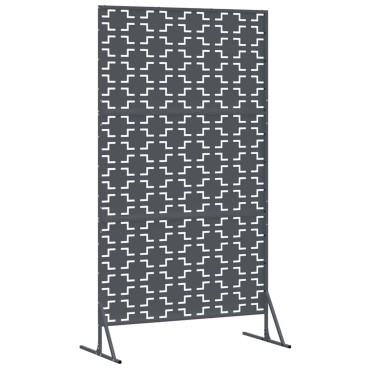 vidaXL Οθόνη Ιδιωτικότητας 100x50x180cm Ατσάλι Ανθρακί
