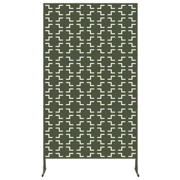 vidaXL Οθόνη Ιδιωτικότητας 100x50x180cm Ατσάλι Λαδί
