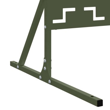 vidaXL Οθόνη Ιδιωτικότητας 100x50x180cm Ατσάλι Λαδί