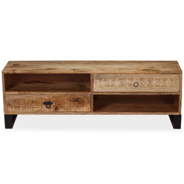 vidaXL Έπιπλο Τηλεόρασης 120x30x40cm από Μασίφ Ξύλο Μάνγκο