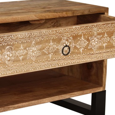 vidaXL Έπιπλο Τηλεόρασης 120x30x40cm από Μασίφ Ξύλο Μάνγκο