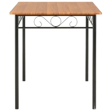 vidaXL Τραπεζαρία Καφέ 120x70x75cm από MDF 1 τεμ.