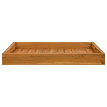 vidaXL Δίσκος Σερβιρίσματος 60 x 60 εκ. από Μασίφ Ξύλο Teak