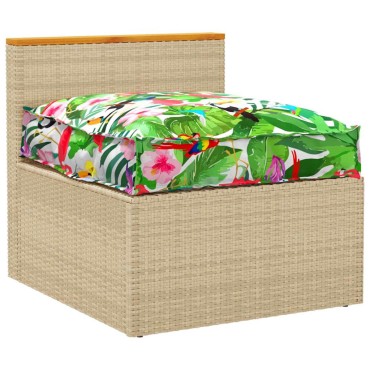 vidaXL Μαξιλάρι Floral Πολύχρωμο 70x70x12cm Ύφασμα Όξφορντ