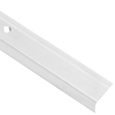 vidaXL Προφίλ για Σκαλοπάτια Σχήμα Γ 5 τεμ. Ασημί 100 εκ. Αλουμινίου