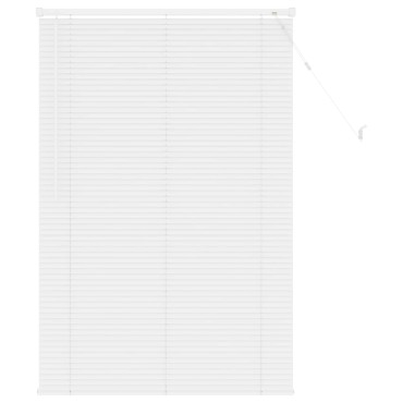 vidaXL Βενετσιάνικη Σκίαση Λευκός 150 x 70 cm 25 mm PVC