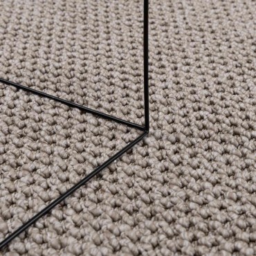 vidaXL Χαλί εσωτερικού χώρου LUGO Κρέμα και Ταπεί 240x340cm