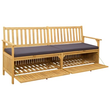 vidaXL Παγκάκι με αποθήκευση 2 -Seater 170x63x84cm Ορθογώνιος 1 τεμ.