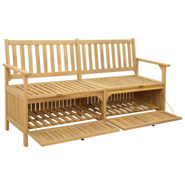 vidaXL Παγκάκι με αποθήκευση 2 -Seater 148x63x84cm Ορθογώνιος 1 τεμ.