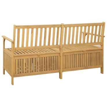 vidaXL Παγκάκι με αποθήκευση 2 -Seater 170x63x84cm Σταθερή Ακακία 1 τεμ.