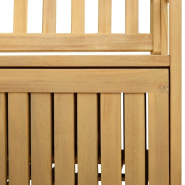 vidaXL Παγκάκι με αποθήκευση 2 -Seater 170x63x84cm Σταθερή Ακακία 1 τεμ.