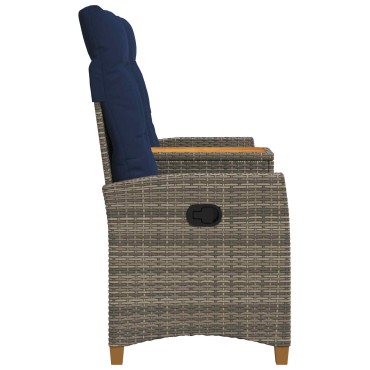 vidaXL Ρυθμιζόμενος Πάγκος με Τραπέζι 2 -Seater 126x65x112cm
