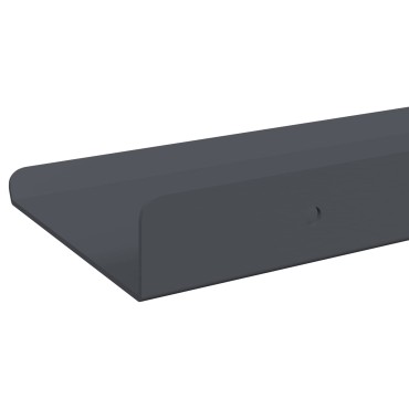 vidaXL Πλωτό ράφι 2 τεμ. Ανθρακί 30x9x2,5cm Ατσάλι