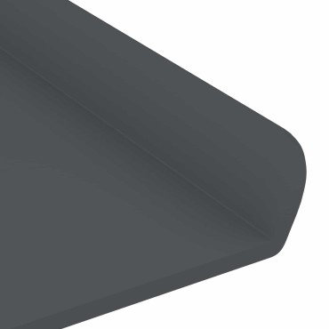vidaXL Πλωτό ράφι 2 τεμ. Ανθρακί 30x9x2,5cm Ατσάλι