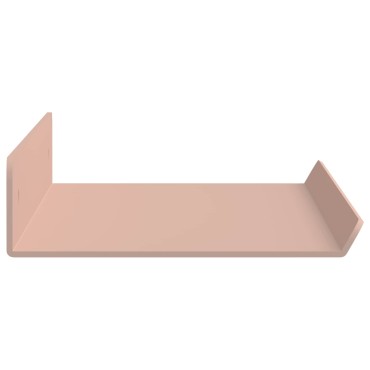 vidaXL Πλωτό ράφι Επιτοίχιο 4 τεμ. Ροζ 40x8,5x2,5cm Ατσάλι