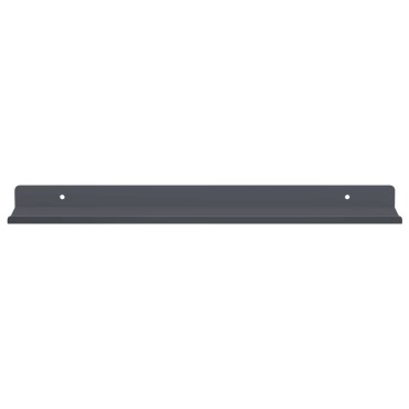 vidaXL Πλωτό ράφι Επιτοίχιο 4 τεμ. Ανθρακί 40x8,5x2,5cm Ατσάλι