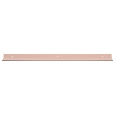 vidaXL Πλωτό ράφι Επιτοίχιο 4 τεμ. Ροζ 60x8,5x2,5cm Ατσάλι