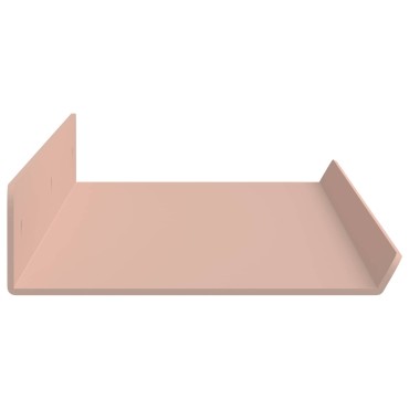 vidaXL Πλωτό ράφι Επιτοίχιο 4 τεμ. Ροζ 60x8,5x2,5cm Ατσάλι