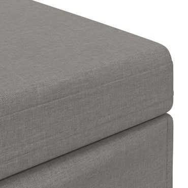 vidaXL Σκαμνί Taupe 81x41x40cm Ύφασμα και Επεξεργασμένο Ξύλο