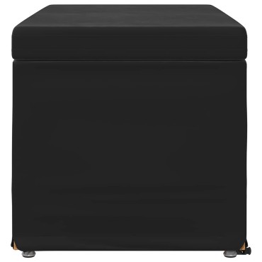 vidaXL Σκαμνί Μαύρο 81x41x40cm Βελούδο και Μηχανικά Ξύλα