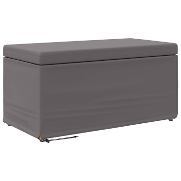 vidaXL Σκαμνί Γκρι 81x41x40cm Ψεύτικο Δέρμα και Μηχανικά Ξύλα