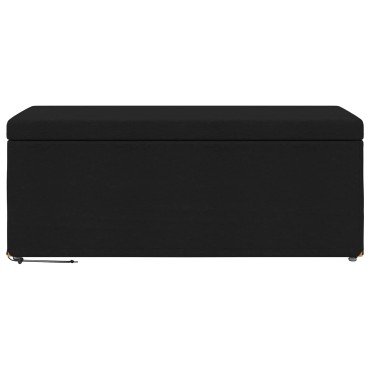 vidaXL Σκαμνί Μαύρο 101x41x40cm Ύφασμα και Επεξεργασμένο Ξύλο