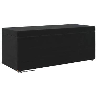 vidaXL Σκαμνί Μαύρο 101x41x40cm Βελούδο και Μηχανικά Ξύλα