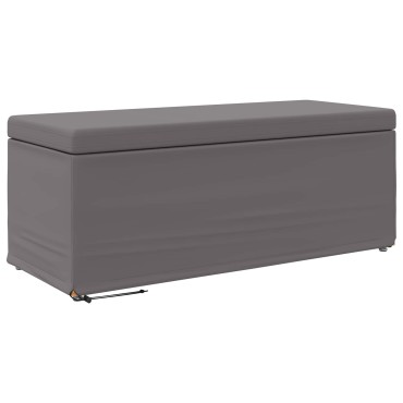 vidaXL Σκαμνί Γκρι 101x41x40cm Ψεύτικο Δέρμα και Μηχανικά Ξύλα