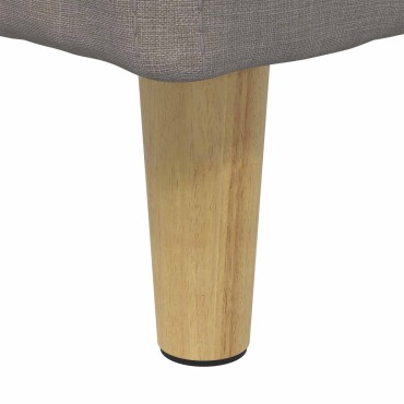 vidaXL Οθωμανικό αποθήκευσης με μαξιλάρι Taupe 40x40x45cm ύφασμα