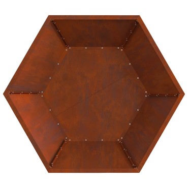 vidaXL Φωτιά Μπολ Σκ rusty Ατσάλι Σκληρυθέν στον Αέρα