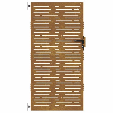 vidaXL Πόρτα Κήπου Τετράγωνη 85 x 200 εκ. από Ατσάλι Corten