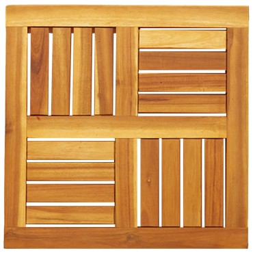 vidaXL Επιφάνεια Τραπεζιού Τετράγωνη 50x50x2cm Μασίφ Ξύλο Ακακίας 1 τεμ.