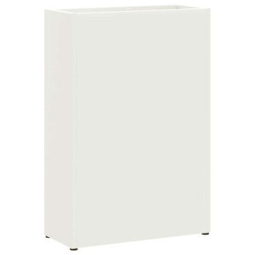 vidaXL Βάση ομπρέλας βροχής Λευκό 28 x 12 x 41 εκ Ατσάλι
