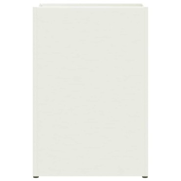 vidaXL Βάση ομπρέλας βροχής Λευκό 28 x 12 x 41 εκ Ατσάλι