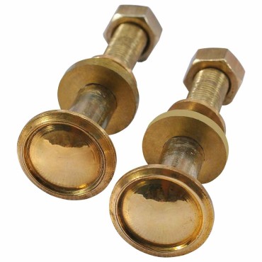 vidaXL Ρόδες Ανταλλακτικές για Ξαπλώστρα 2 τεμ. από Μασίφ Ξύλο Teak