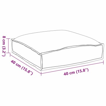 vidaXL 2 pcs Κρεμ 40x40x8cm