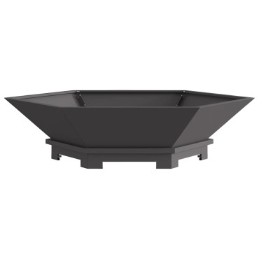 vidaXL Φωτιά Μπολ Μαύρο 100 x 100 x 28 εκ. Ατσάλι Σκληρυθέν στον Αέρα