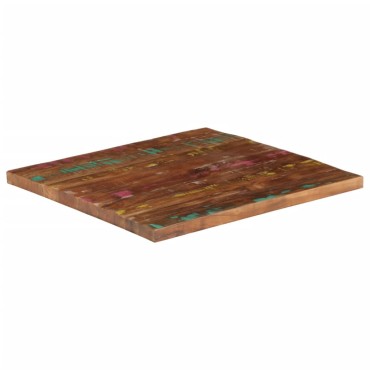 vidaXL Επιτραπέζιο 80x80x1,5cm τετράγωνο στερεό ξύλο αναγεννημένο