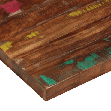 vidaXL Επιτραπέζιο 80x80x1,5cm τετράγωνο στερεό ξύλο αναγεννημένο