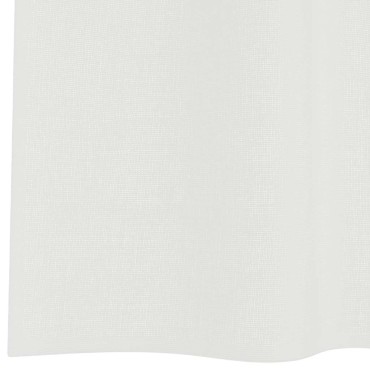 vidaXL Κουρτίνες Voile με βρόχους 2 τεμάχια Λευκό 140x175cm