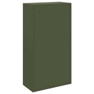 vidaXL Θυρίδα Πακέτων με πόρτα Ελιά Πράσινη 44 x 22 x 82 εκ. Ατσάλι