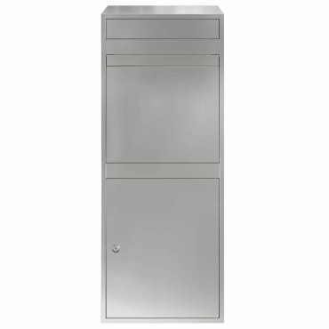vidaXL Θυρίδα Πακέτων Ασημί 47,5 x 38 x 59 εκ. Επικαλυμμένος Χάλυβας