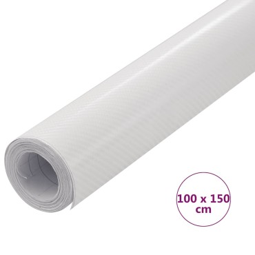vidaXL Μεμβράνη Αυτοκινήτου 4D Λευκή 100 x 150 εκ.