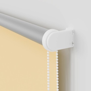vidaXL Roller Blind Blackout Μπεζ 130x175 cm Πλάτος υφάσματος 126,6cm