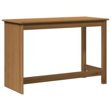 vidaXL Γραφείο Μέλι Καφέ 112x50x75cm Στερεό ξύλο πεύκου 1 τεμ.