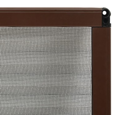 vidaXL Σήτα Παραθύρου Πλισέ Καφέ 80 x 160 εκ. από Αλουμίνιο